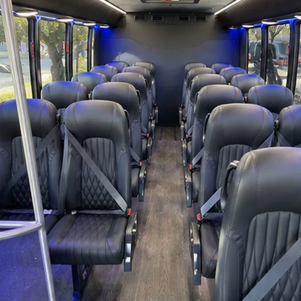 25 passenger minibus interior