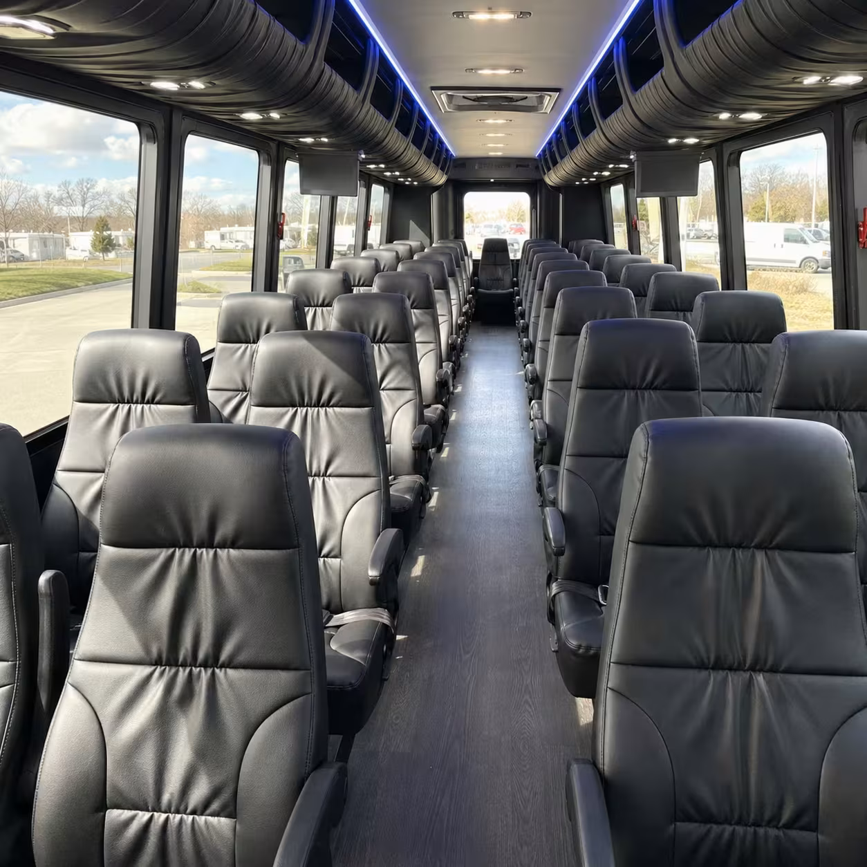 28 passenger minibus interior