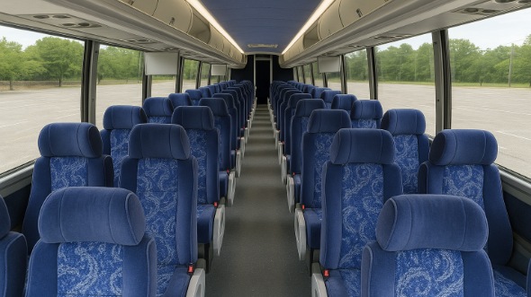 55 passenger charter bus interior san ramon