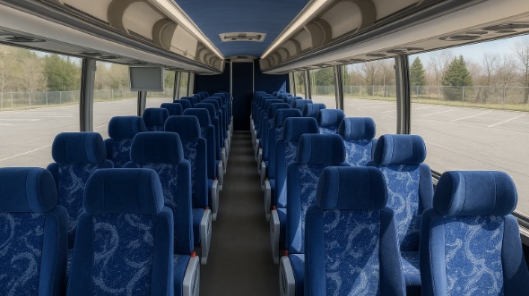 56 passenger charter bus interior san ramon