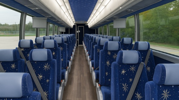 san ramon 54 passenger charter bus inside