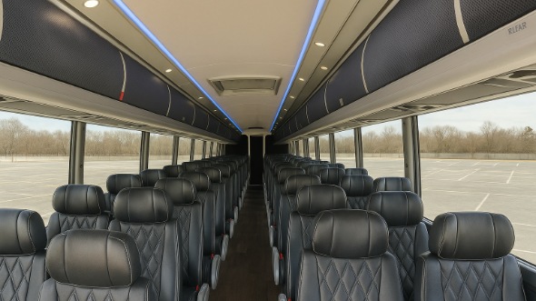 san ramon 55 passenger charter bus inside