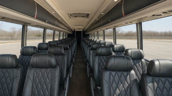san ramon 56 passenger charter bus inside