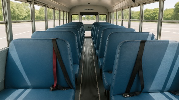 san ramon school bus rental interior