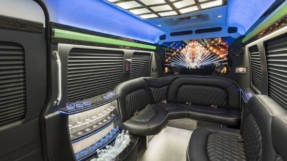sprinter limo rental interior san ramon